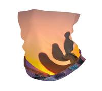 LXqlSS Cactus Desert Sunsets print Neck Gaiter Face Mask,Sun Cooling Scarf,Balaclava Bandana Cover for Men Women