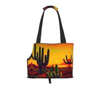 Lxqlss Cactus in Desert Stylish and Portable Pet Crossbody Bag - Pet Tote Bag for Small Dogs - Pet Tote Bag, Crossbody Bag for Petsï¼Œ