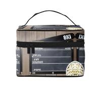 LXqlSS Cinema Movie Clapboard And Popcorn Makeup Bag Portable Travel Cosmetic Bag for Women, Beauty Zipper Makeup Organizer PU Leather Washable Waterproof, Black, One Size