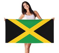 LXqlSS Flag of Jamaica Print Beach Towel Large Thick Pool Towel High Absorbent, Soft Plush Beach Towels for Mens Women