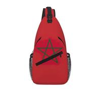 LXqlSS Flag of Morocco print Crossbody Sling Backpack Sling Bag Travel Hiking Chest Bag Daypack for Traveling