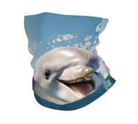 LXqlSS Funny Animal Dolphin print Neck Gaiter Face Mask,Sun Cooling Scarf,Balaclava Bandana Cover for Men Women