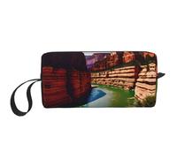 LXqlSS Grand Canyon Cosmetic Bags for Women Portable Makeup Bag Travel Storage Bag Daily Receive BagLarge Capacity Toiletry Bag, White, One Size