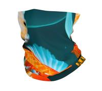 LXqlSS HD fancy carp print Neck Gaiter Face Mask,Sun Cooling Scarf,Balaclava Bandana Cover for Men Women