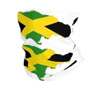 LXqlSS Jamaica Flag Map print Neck Gaiter Face Mask,Sun Cooling Scarf,Balaclava Bandana Cover for Men Women