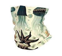 LXqlSS Jellyfish ocean print Neck Gaiter Face Mask,Sun Cooling Scarf,Balaclava Bandana Cover for Men Women