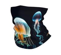 LXqlSS Jellyfish ocean print Neck Gaiter Face Mask,Sun Cooling Scarf,Balaclava Bandana Cover for Men Women