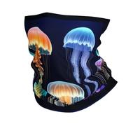 LXqlSS Jellyfish ocean print Neck Gaiter Face Mask,Sun Cooling Scarf,Balaclava Bandana Cover for Men Women