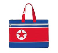 LXqlSS Korean flag print Large Canvas Tote Bag for Women, Utility Work Tote with Compartment, Teacher, Everyday