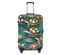 LXqlSS many Animals Sea Turtles Luggage Covers For Suitcase Approved,Suitcase Cover Protector Fit 18-32 InchLuggage, Medium, Many Animals Sea Turtles, M