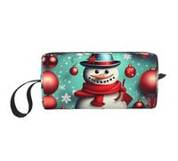 LXqlSS Merry Christmas Day Cosmetic Bags for Women Portable Makeup Bag Travel Storage Bag Daily Receive BagLarge Capacity Toiletry Bag, White, One Size