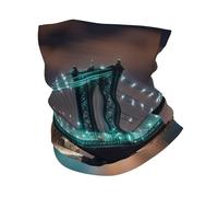 LXqlSS New York Manhattan Bridge Night print Neck Gaiter Face Mask,Sun Cooling Scarf,Balaclava Bandana Cover for Men Women
