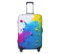 LXqlSS Paint Splatter Backdrop Luggage Covers For Suitcase Approved,Suitcase Cover Protector Fit 18-32 InchLuggage, X-Large, Paint Splatter Backdrop, XL