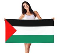 LXqlSS Palestine Flag Print Beach Towel Large Thick Pool Towel High Absorbent, Soft Plush Beach Towels for Mens Women