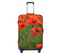 LXqlSS Poppy Flowers Petals Luggage Covers For Suitcase Approved,Suitcase Cover Protector Fit 18-32 InchLuggage, Poppy Flowers Petals, S