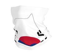 LXqlSS Republic of Korea Flag Map print Neck Gaiter Face Mask,Sun Cooling Scarf,Balaclava Bandana Cover for Men Women