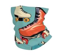 LXqlSS Retro Roller Skates Colorful print Neck Gaiter Face Mask,Sun Cooling Scarf,Balaclava Bandana Cover for Men Women
