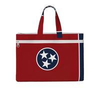 LXqlSS Tennessee state flag print Large Canvas Tote Bag for Women, Utility Work Tote with Compartment, Teacher, Everyday