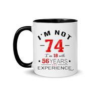 LXQM 74th Birthday Gifts for Women, 74 Years Old Birthday Gifts for Men, Christmas Presents 74th Gift Ideas to Dad, Mom, Grandma, Grandpa, Family, Coworker, Boss, Friend 11 oz Novelty Coffee Mug