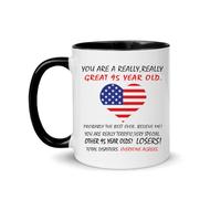 LXQM You're A Great 95 Year Old Trump Mug, 95th Birthday Gifts for Women, 95th Birthday Gift for Men, 11 oz Novelty Coffee Mug Birthday Christmas Gifts 95th Gifts Ideas to Dad, Mom, Grandma, Grandpa