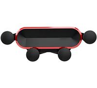 LXQTAO Car Phone Mount - Red, Compact Gravity Phone Holder for Cars, Compatible with 4.0-6.0 Inch Smartphones, Invisible Retractable Car Phone Holder for Air Vent