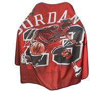 LxrEcksto Barber Capes for Men Hair Cutting Salon Cape with Snaps Waterproof Professional Large Barber Hairdresser Gown Stylist Cape- 63”× 56”(Dribbling Pattern), Red, 63"*56"