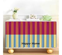 LXRHLIKG Cabinet Curtain, Dishwasher Curtain, Adhesive Strip Fixation, Short-pile Fabric, Dustproof, Block Out Clutter, for Cupboard Sink Shelf(Red,40x70cm/15.7x27.5in)