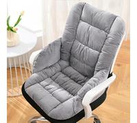 LXRHLIKG Half Enclosed Chair Heating Pad, Foldable & Washable Heated Seat with 9 Temperature Control Levels, Flannel Seat Cushions for Office Chairs(Grey)