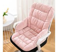 LXRHLIKG Half Enclosed Chair Heating Pad, Foldable & Washable Heated Seat with 9 Temperature Control Levels, Flannel Seat Cushions for Office Chairs(Pink)