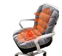 LXRHLIKG Heated Cushion with Zoned Heating, Office Chair Heating Pad with Built-in Double Helix Heating Wire, Removable and Washable Flannel Chair Heating Pad(Grey)