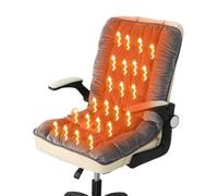 LXRHLIKG Office Chair Heating Pad, Fast Heated Cushion with Adjustable Lumbar Airbag, Office Chair Cushion with 9 Temperature Settings and 12-Hour Timer