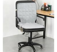 LXRHLIKG Portable Heated Seat Cushion, Flannel Heated Seat Cushion with 9-Speed Temperature Adjustment and 12-Speed Timing, Chair Heating Pad for Office/Home(Grey,110 * 50cm/43 * 20in)