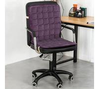 LXRHLIKG Portable Heated Seat Cushion, Flannel Heated Seat Cushion with 9-Speed Temperature Adjustment and 12-Speed Timing, Chair Heating Pad for Office/Home(Purple,110 * 50cm/43 * 20in)