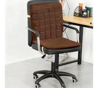 LXRHLIKG Portable Heated Seat Cushion, Flannel Heated Seat Cushion with 9-Speed Temperature Adjustment and 12-Speed Timing, Chair Heating Pad for Office/Home(Brown,90 * 45cm/35 * 18in)