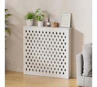 LXRHLIKG Radiator Cover, Home Radiator Covers, Four Sides Protective Heating Cabinet, Waterproof PVC Board, Hollow Design, Decorative Cabinet(100x80x20cm/39x31x8in)