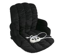 LXRHLIKG Semi-Surrounded Heated Seat Cushion, Heating Pad for Office Chair with Lumbar Pillow Design, Seat Cushions for Office Chairs with 9 Temperature Settings(Black)