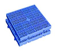 LXSEHN Plastic Pallet, 2pcs-30x30x5cm Safety Storage Nestable Shipping Grid Pads, Blue HDPE Automotive Non-Slip Platform Firm Warehouse Pad For Supermarket Pet