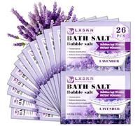 LXSKN Bubble Bath Salt - 26 PCS Bath Soak, Individually Packaged Bathing Alternative to Epsom Salts, 100% Natural & Pure Bath Salts for Women and Men, Relaxes and Promotes Better Sleep