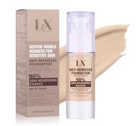 LXSKN Sensitive Skin Foundation - Serum Foundation with Vitamin E, Sun protection & Deep Hydration for A Smooth & Satin Finish, Vegan & Cruelty-Free, 101 Light