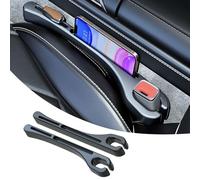 LXTaoler 2 Pieces Car Seat Gap Filler Organiser, Universal Car Accessories Seat Gap Leak-Proof Filling Strip, Suitable for Cars, Suv, Truck (Black)