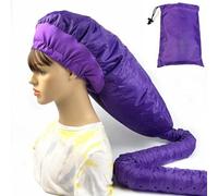 LXTaoler Bonnet Hood Hair Dryer, Adjustable Bonnet Hooded Cap for Hand Held Hair Dryer, Portable Hair Steamer Drying Cap for Women Long Curly Hair (Purple)
