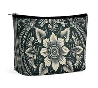 LXTDPBK Cosmetic Bag Travel Makeup Bag Waterproof Toiletry Bag Bird Sitting on Tree Makeup Organizer Case Portable Toiletry Pouch Large Capacity Zipper Pouch for Women Men, With Dark Green, One Size,