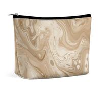 LXTDPBK Cosmetic Bag Travel Makeup Bag Waterproof Toiletry Bag Red Mushroom Pattern Makeup Organizer Case Portable Toiletry Pouch Large Capacity Zipper Pouch for Women Men, Marble Texture, One Size,