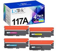 LxTek 117A Toner Compatible with HP 117A Toner Set for HP Color Laser MFP 178nwg for HP Color Laser MFP 178nw Toner MFP 178nw 178nwg 179fwg 179 fnw Laser 150nw 150a 150w W2070A Printer (Pack of 4)