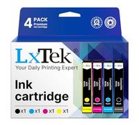 LxTek 603XL Compatible Ink Cartridge Replacement for Epson 603 XL for XP-4100 XP-3100 XP-2100 XP-2105 XP-4105 XP-3105 Workforce WF-2830 WF-2850 WF-2835 WF-2810 (Black Cyan Magenta Yellow，4-Pack)