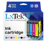 LxTek 603XL Compatible Ink Cartridge Replacement for Epson 603 XL for XP-4100 XP-3100 XP-2100 XP-2105 XP-4105 XP-3105 Workforce WF-2830 WF-2850 WF-2835 WF-2810 (Black Cyan Magenta Yellow，4-Pack)