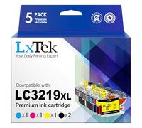 LxTek Compatible for Brother LC3219XL LC3219 LC3217 Ink Cartridges for Brother MFC-J5330DW MFC-J6930DW MFC-J5730DW MFC-J5335DW MFC-J6530DW MFC-J5930DW MFC-J6935DW (2 Black 1 Cyan 1 Magenta 1 Yellow)