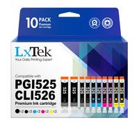 LxTek Compatible Ink Cartridge Replacement for Canon 525 526 PGI-525 CLI-526 for PIXMA MG6150 MG6250 MG5350 MG5250 MG5150 IX6550 IP4950 IP4850 (Black