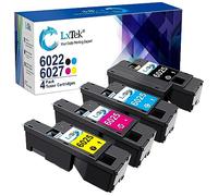 LxTek Compatible Toner Cartridge Replacement for Xerox WorkCentre 6027 6025, Phaser 6022 6020 (1 Black 106R02759, 1 Cyan 106R02756, 1 Magenta 106R02757, 1 Yellow 106R02758, 4 Pack)