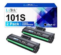 LxTek D101S Compatible for Samsung MLT-D101S D101S Toner Cartridges for Samsung ML-2160 ML-2165 ML-2162 ML-2168 ML-2165W SCX-3405 SCX-3405W SCX-3405FW SCX-3400 SF-760 SF-761 2 Black